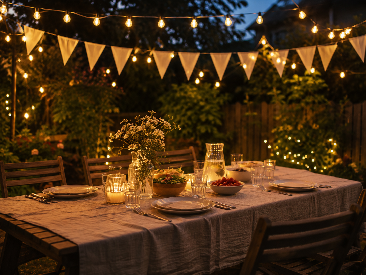 Garden Party Outdoor Set — Set the mood for a backyard gathering.